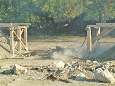 Die Brücke ist zerstört, eine schnelle Lösung muss her!
